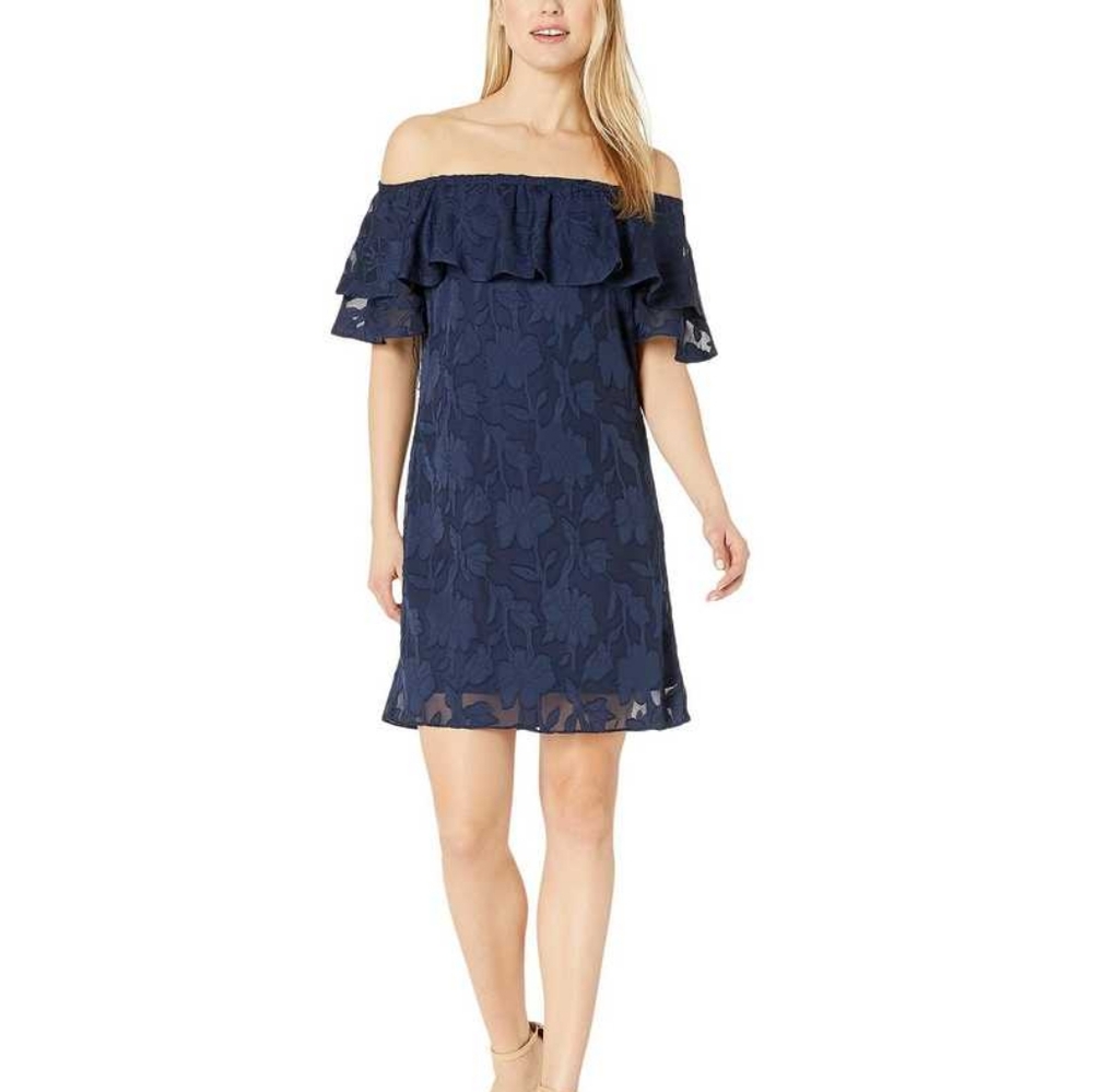 London Times off shoulder dress size 10 - Picture 1 of 4